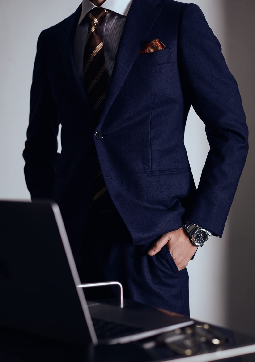 Casio G-Shock GM-B2100D-1Ajf Full Metal Solar Men's Silver Watch with Bluetooth- Japan Figure Store - #1 Bring To You The Best Japanese Goods