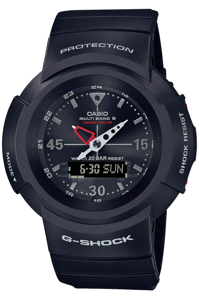 Casio G-Shock AWG-M520-1Ajf Men's Black Watch - Solar Powered Radio Synced- Japan Figure Store - #1 Bring To You The Best Japanese Goods