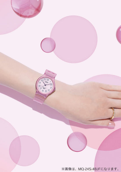 Casio MQ-24S-4BJF Unisex Clear Pink Watch- Japan Figure Store - #1 Bring To You The Best Japanese Goods