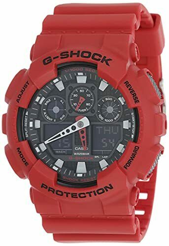 Casio Watch G-shock Ga-100b-4a Men's Red In Box - Japan Figure