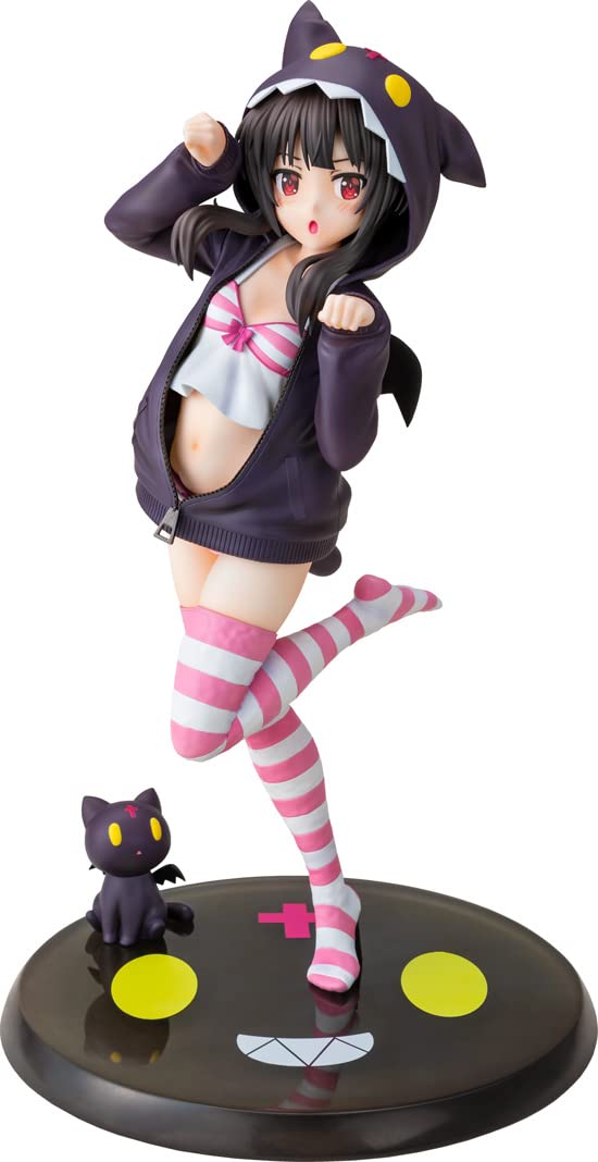 Caworks Animation Bless This Wonderful World! Megumin Food ☆ Look Chomusuke Ver. Normal Version 1/7 Scale Plastic Painted Finished Figure- Japan Figure Store - #1 Bring To You The Best Japanese Goods