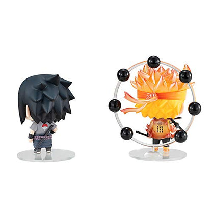 Chimi Mega Buddy Series! Naruto Shippuden Uzumaki Naruto Uchiha Sasuke Shinobi World War Set Approx. 65Mm Pvc Pre-Painted Complete Figure- Japan Figure Store - #1 Bring To You The Best Japanese Goods