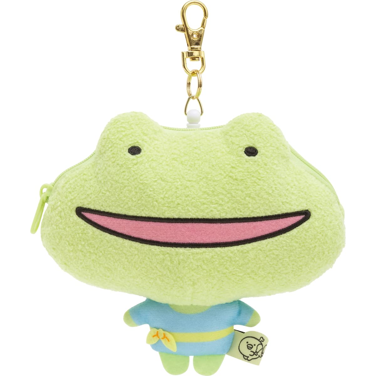 San-X Chiquip Dancers Music Plush Reel Pass Case Skip Frog Sensei PB68202- Japan Figure Store - #1 Bring To You The Best Japanese Goods