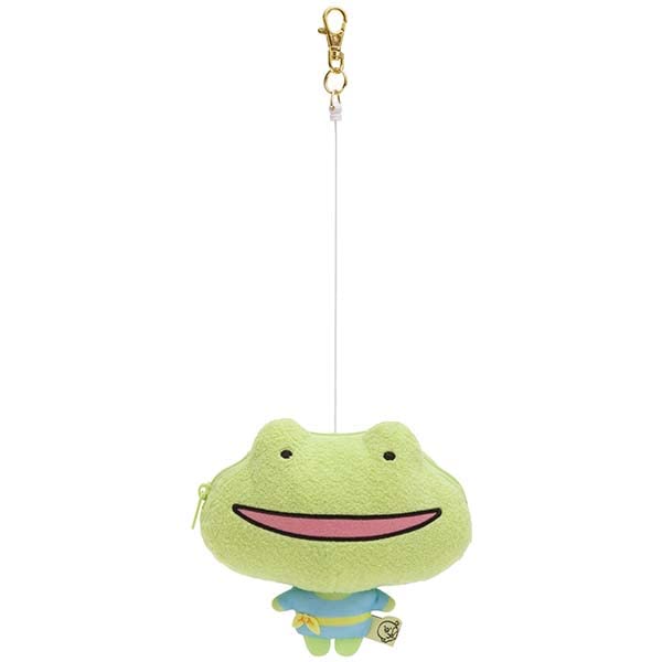 San-X Chiquip Dancers Music Plush Reel Pass Case Skip Frog Sensei PB68202- Japan Figure Store - #1 Bring To You The Best Japanese Goods