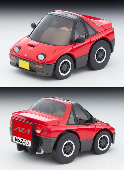 Tomytec Choroq Zero Z-80A Autozam Az-1 Finished Product in Red and Gray- Japan Figure Store - #1 Bring To You The Best Japanese Goods