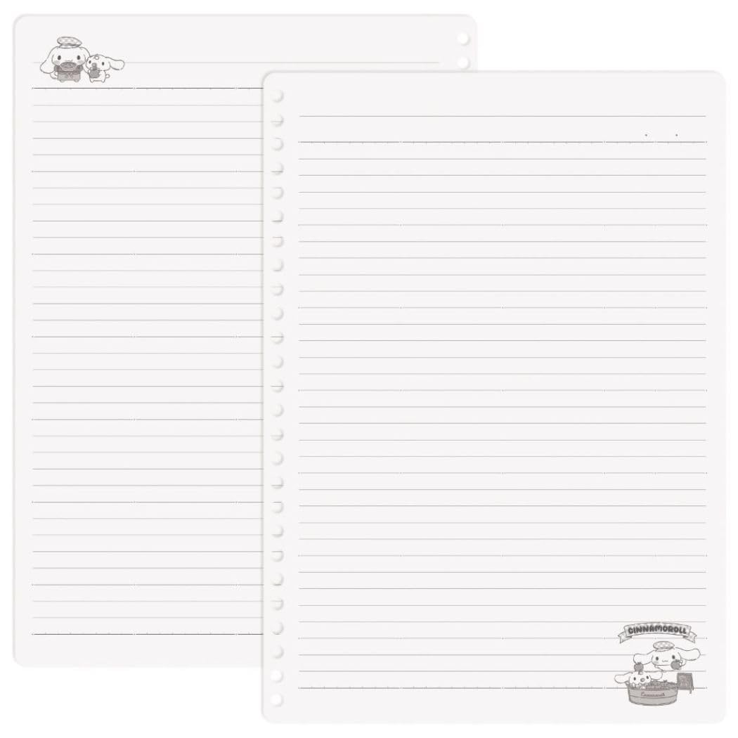 M-Plan Japan Cinnamoroll B5 Loose Leaf Notebook 26 Holes Sanrio Emplan Ruled Line- Japan Figure Store - #1 Bring To You The Best Japanese Goods