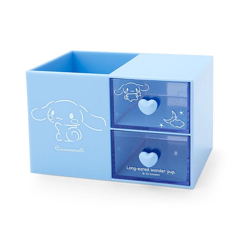 Sanrio Cinnamoroll Plastic Chest With Pen Stand (Calm Color)- Japan Figure Store - #1 Bring To You The Best Japanese Goods