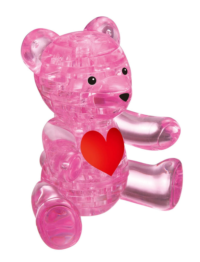 Beverly Teddy Bear (Pink) Standard Crystal Puzzles Teddy Bear 3D Puzzle Toys- Japan Figure Store - #1 Bring To You The Best Japanese Goods