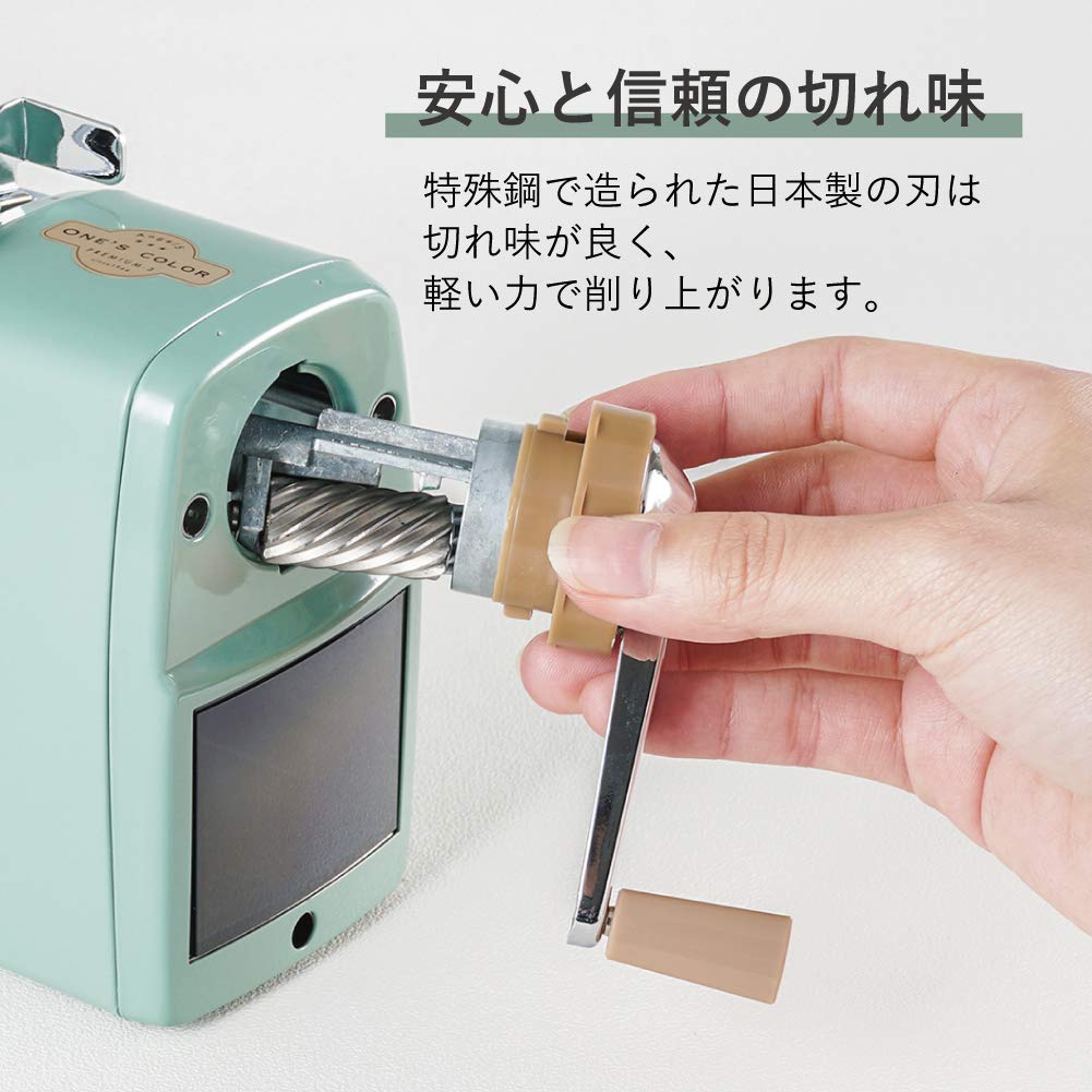 Carl Desktop Pencil Sharpener Angel 5 Premium 3 Cream Green- Japan Figure Store - #1 Bring To You The Best Japanese Goods