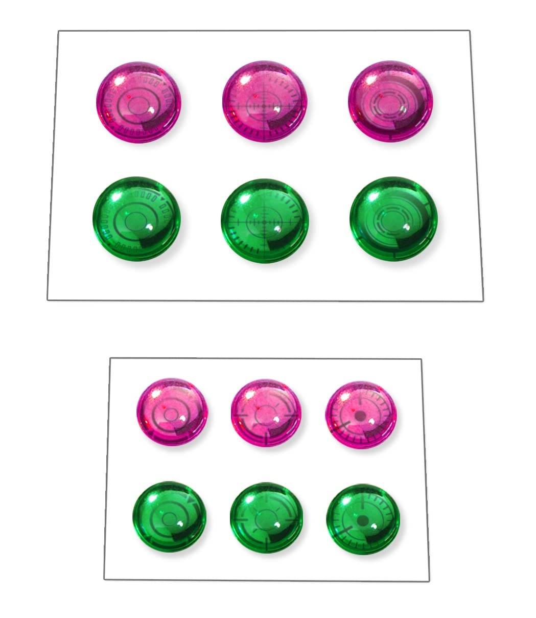 Bandai Spirits Pink and Green 3D Lens Sticker Plastic Model Kit Customized Material- Japan Figure Store - #1 Bring To You The Best Japanese Goods