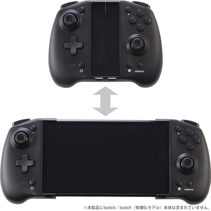 Cyber Gadget Double Style Controller Black - Switch- Japan Figure Store - #1 Bring To You The Best Japanese Goods