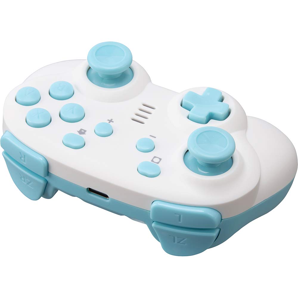 Cyber Gadget Mini Wireless Gyro Controller Switch - Cream X Light Blue- Japan Figure Store - #1 Bring To You The Best Japanese Goods