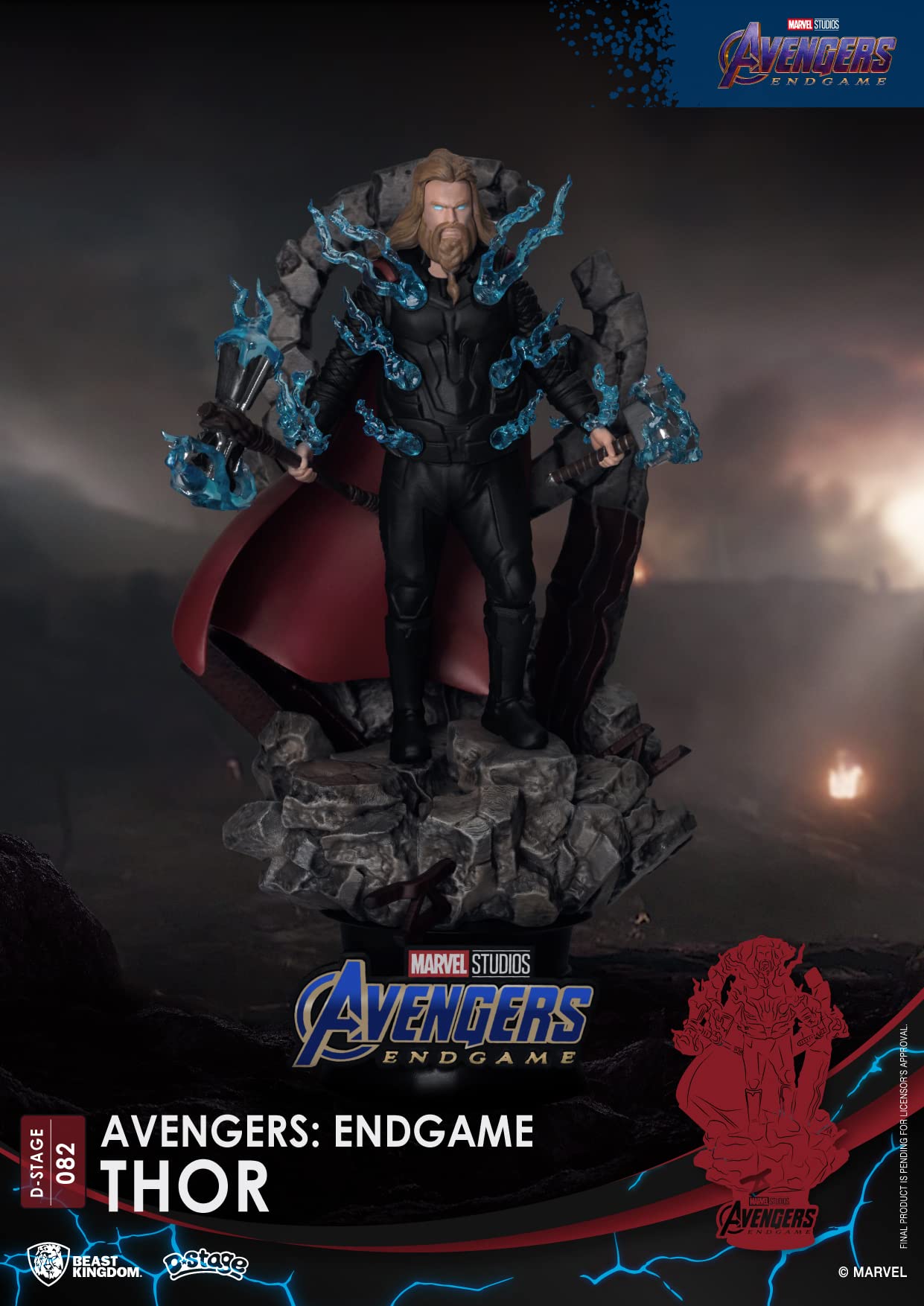 D Stage Avengers/Endgame Thor #082 Non-Scale Figure Blue- Japan Figure Store - #1 Bring To You The Best Japanese Goods
