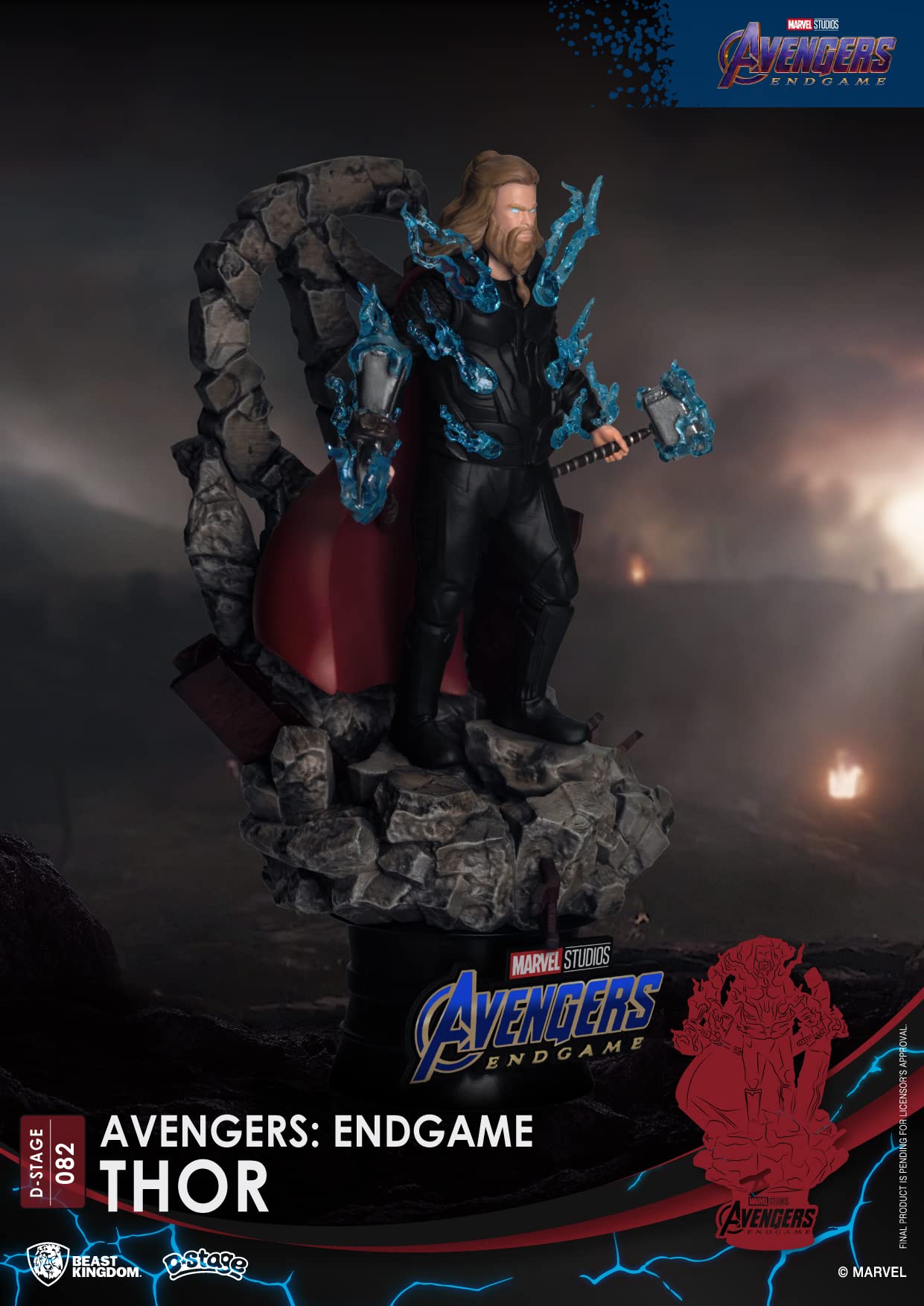D Stage Avengers/Endgame Thor #082 Non-Scale Figure Blue- Japan Figure Store - #1 Bring To You The Best Japanese Goods