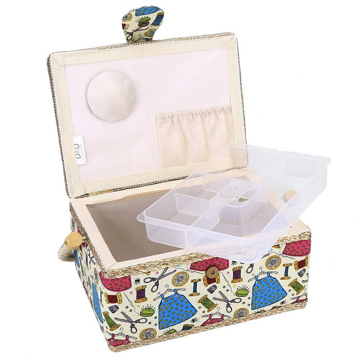D&D Japan Sewing Box Set Storage 24X17.5X13Cm Colorful- Japan Figure Store - #1 Bring To You The Best Japanese Goods