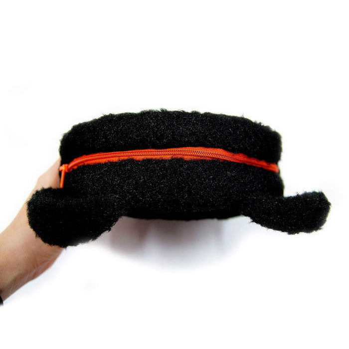 Sekiguchi Dick Bruna Black Bear Face Stuffed Toy Pouch 18cm Length - 600190- Japan Figure Store - #1 Bring To You The Best Japanese Goods