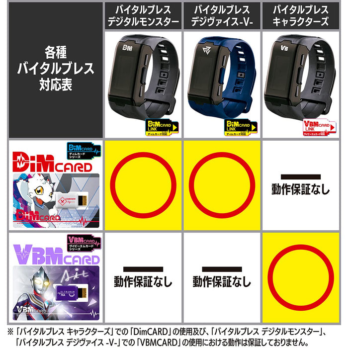 Bandai Vital Bracelet Digital Monster Dim Card V2 Angoramon & Jerimon Dim Cards In Japan- Japan Figure Store - #1 Bring To You The Best Japanese Goods