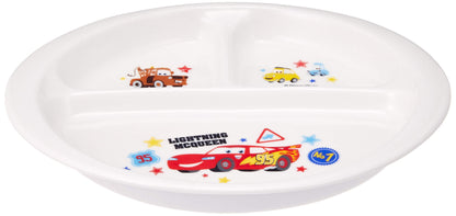Kaneshotouki Disney Pixar Cars 23cm White Lunch Plate 707136- Japan Figure Store - #1 Bring To You The Best Japanese Goods