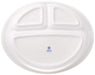 Kaneshotouki Disney Pixar Cars 23cm White Lunch Plate 707136- Japan Figure Store - #1 Bring To You The Best Japanese Goods