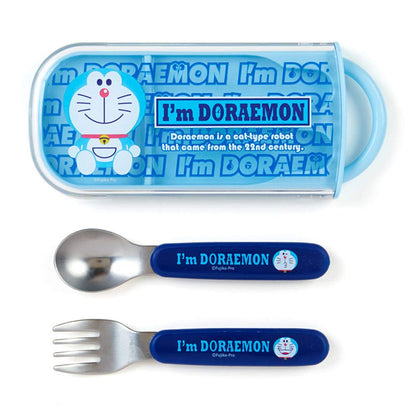 Doraemon Lunch Combi Spoon & Fork Set I'M Doraemon- Japan Figure Store - #1 Bring To You The Best Japanese Goods