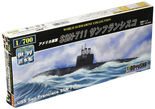 DOYUSHA 1/700 Submarines Of The World Series No.15 Us Navy Ssn-711 San Francisco Plastic Model- Japan Figure Store - #1 Bring To You The Best Japanese Goods
