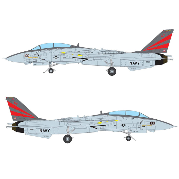 DOYUSHA 1/72 Us Navy F-14A Tomcat Vf-154 Black Knights Plastic Model- Japan Figure Store - #1 Bring To You The Best Japanese Goods