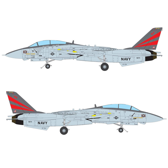 DOYUSHA 1/72 Us Navy F-14A Tomcat Vf-154 Black Knights Plastic Model- Japan Figure Store - #1 Bring To You The Best Japanese Goods