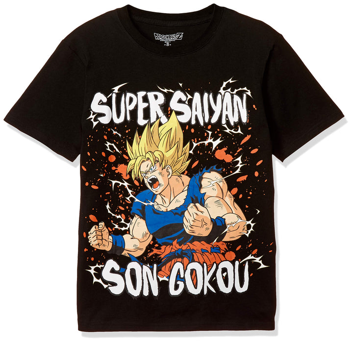 Dragon Ball Z T-Shirt Super Saiyan Goku Short Sleeve Black Japan M- Japan Figure Store - #1 Bring To You The Best Japanese Goods