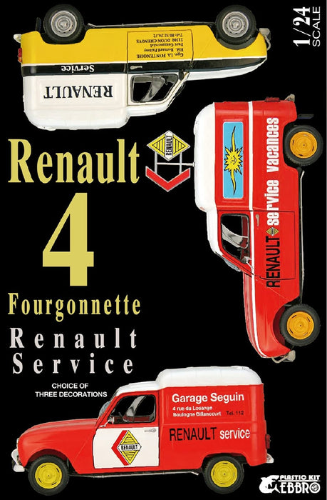 EBBRO 25012 Renault 4 Fourgonnette Service Car 1/24 Scale Plastic Model Kit- Japan Figure Store - #1 Bring To You The Best Japanese Goods