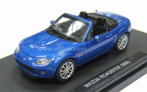 EBBRO - 43721 Mazda Roadster 2005 Mx-5 Miata Blue 1/43 Scale- Japan Figure Store - #1 Bring To You The Best Japanese Goods