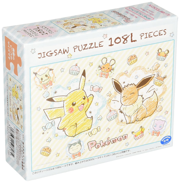 Ensky 108-L756 Pokemon Crayon Art Jigsaw Puzzle- Japan Figure Store - #1 Bring To You The Best Japanese Goods