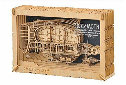 Ensky Paper Theater Wood Style Castle In The Sky Laputa Tiger Moth- Japan Figure Store - #1 Bring To You The Best Japanese Goods
