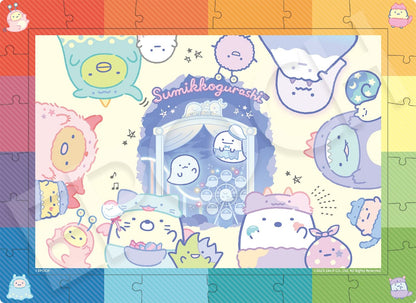 Epoch 100pc Jigsaw Puzzle Sumikkogurashi Ghost Night Park 26x38cm 26-402 Rainbow Frame- Japan Figure Store - #1 Bring To You The Best Japanese Goods