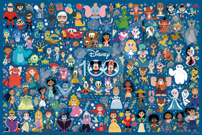 Epoch 1000pc Jigsaw Puzzle Disney Cute Celebration 50x75cm w/Glue Spatula Sticker- Japan Figure Store - #1 Bring To You The Best Japanese Goods