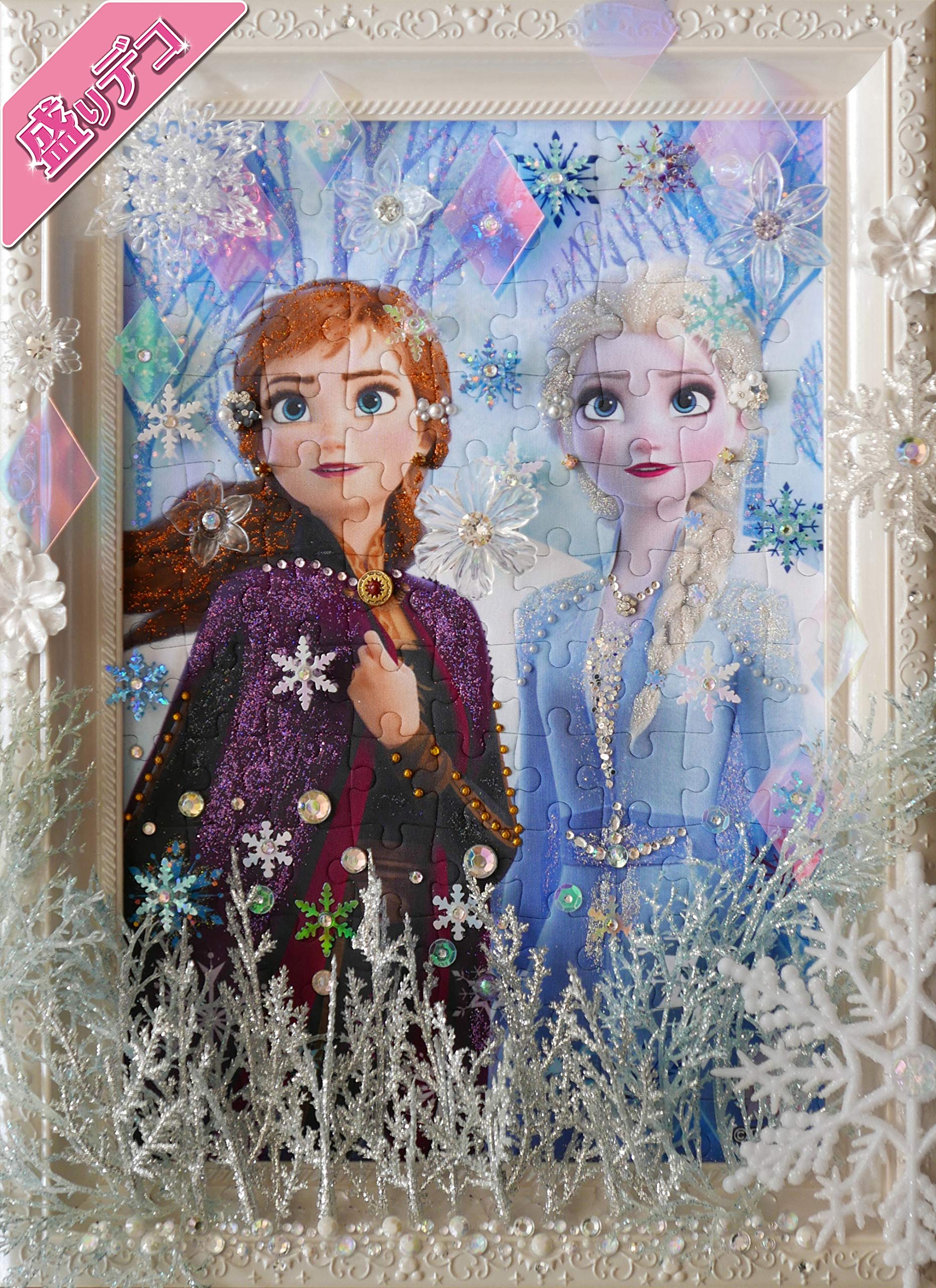 Epoch 108pc Disney Elsa & Anna Icy White Puzzle 18.2x25.7cm- Japan Figure Store - #1 Bring To You The Best Japanese Goods