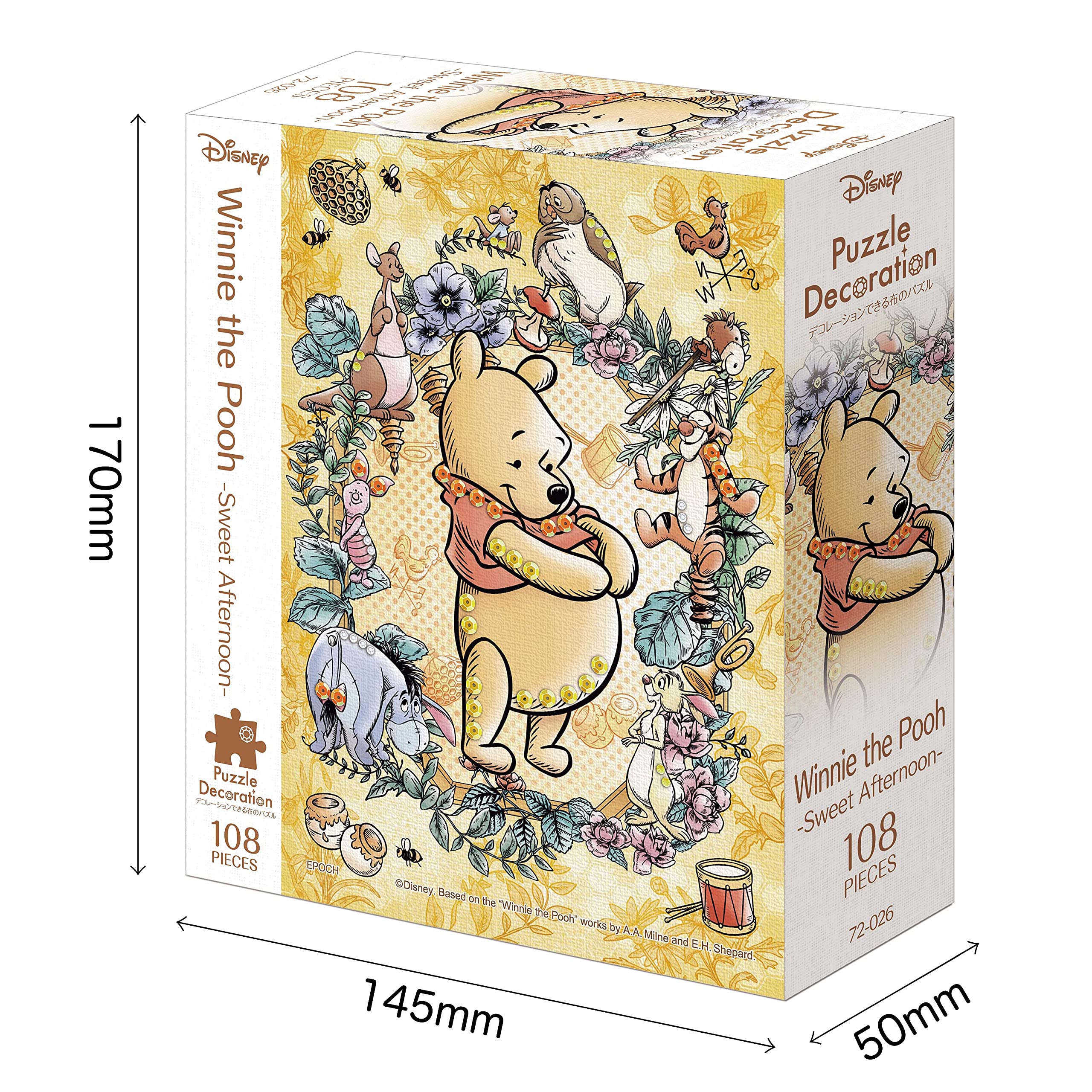 Epoch 108pc Winnie The Pooh Sweet Afternoon Jigsaw Puzzle 18.2x25.7cm- Japan Figure Store - #1 Bring To You The Best Japanese Goods
