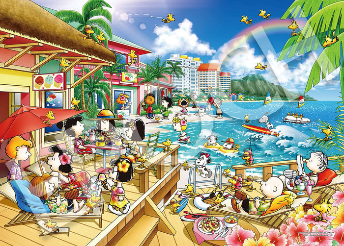 Epoch 2000pc Peanuts Beach Resort Jigsaw Puzzle 38x53cm- Japan Figure Store - #1 Bring To You The Best Japanese Goods