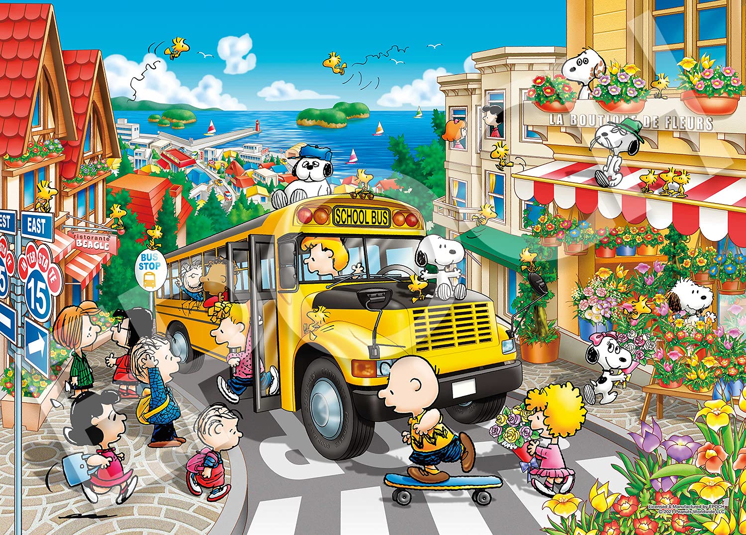 Epoch 2000pc Peanuts Happy School Bus Jigsaw Puzzle (38X53cm)- Japan Figure Store - #1 Bring To You The Best Japanese Goods