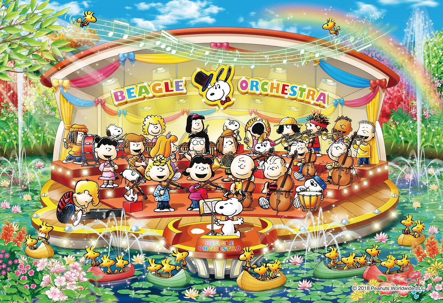 Epoch 300pc Snoopy Water Orchestra Jigsaw Puzzle (26x38cm)- Japan Figure Store - #1 Bring To You The Best Japanese Goods