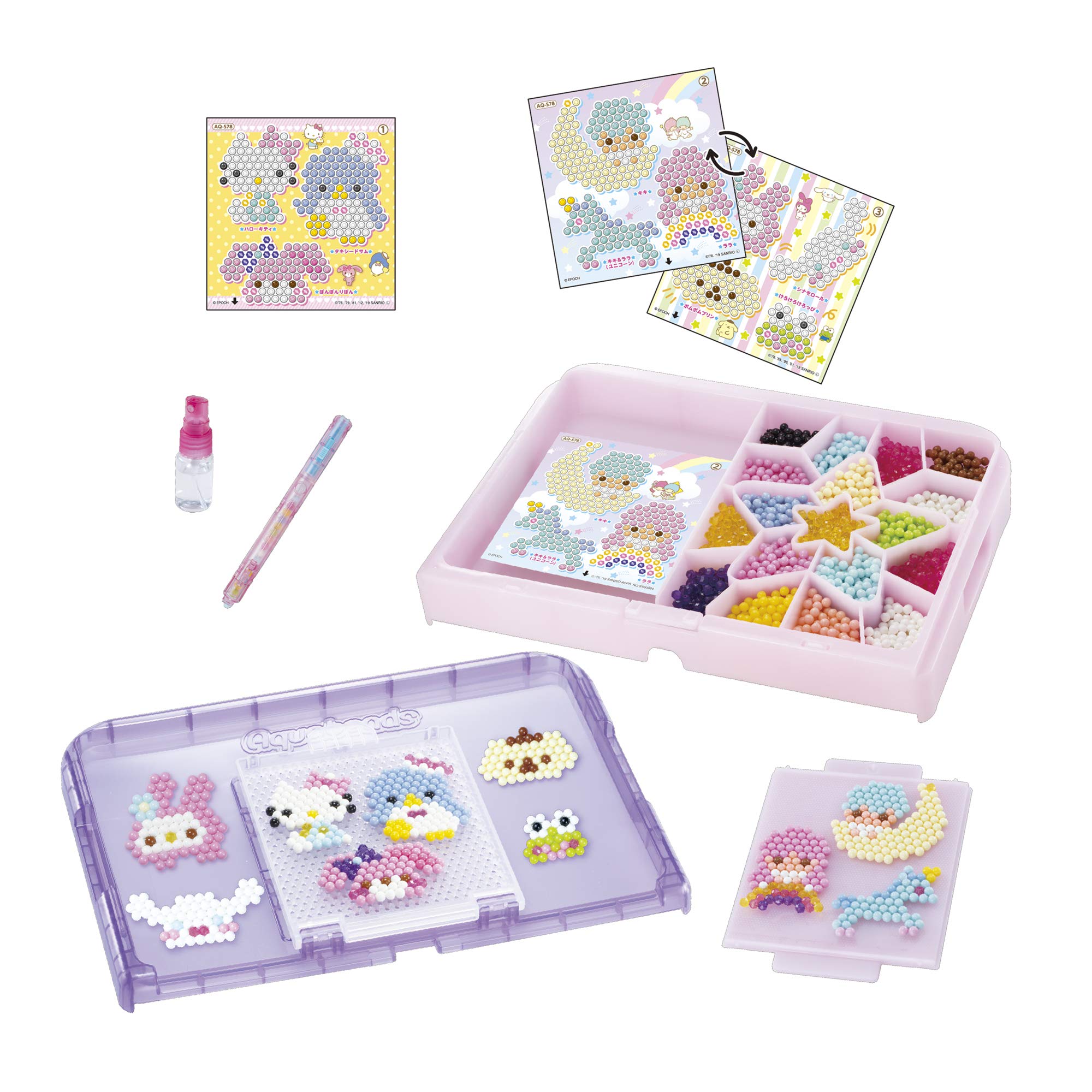 Epoch Aq-S78 Sanrio Characters Pastel Full Set Aqua Beads- Japan Figure Store - #1 Bring To You The Best Japanese Goods