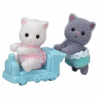 Epoch Persian Cat Twins Sylvanian Families - Japan Figure