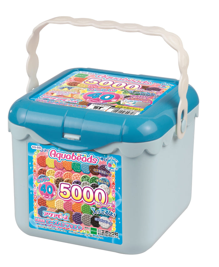 Epoch Aq-S63 5000 Plastic Cylindrical Aqua Beads Bucket Set- Japan Figure Store - #1 Bring To You The Best Japanese Goods