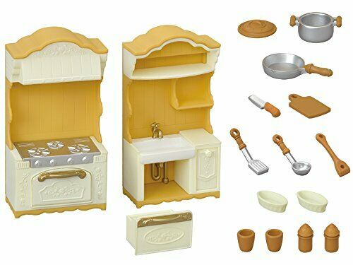 Epoch Sylvanian Families Furniture Kitchen Stove Sink Set Mosquito- Japan Figure Store - #1 Bring To You The Best Japanese Goods