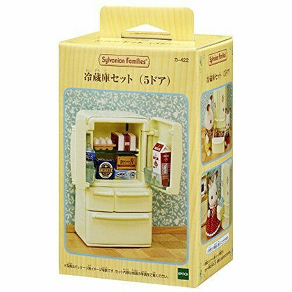Epoch Sylvanian Families Furniture Refrigerator Set Five-door- Japan Figure Store - #1 Bring To You The Best Japanese Goods