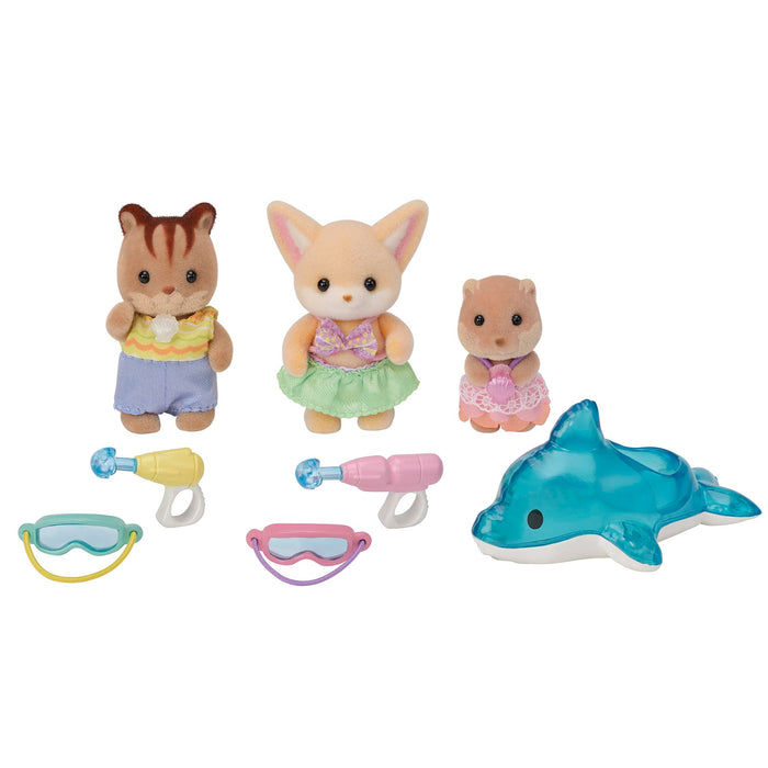 Epoch Sylvanian Families Friendship Water Play Set S-75 Toy Dollhouse for 3+ Years- Japan Figure Store - #1 Bring To You The Best Japanese Goods