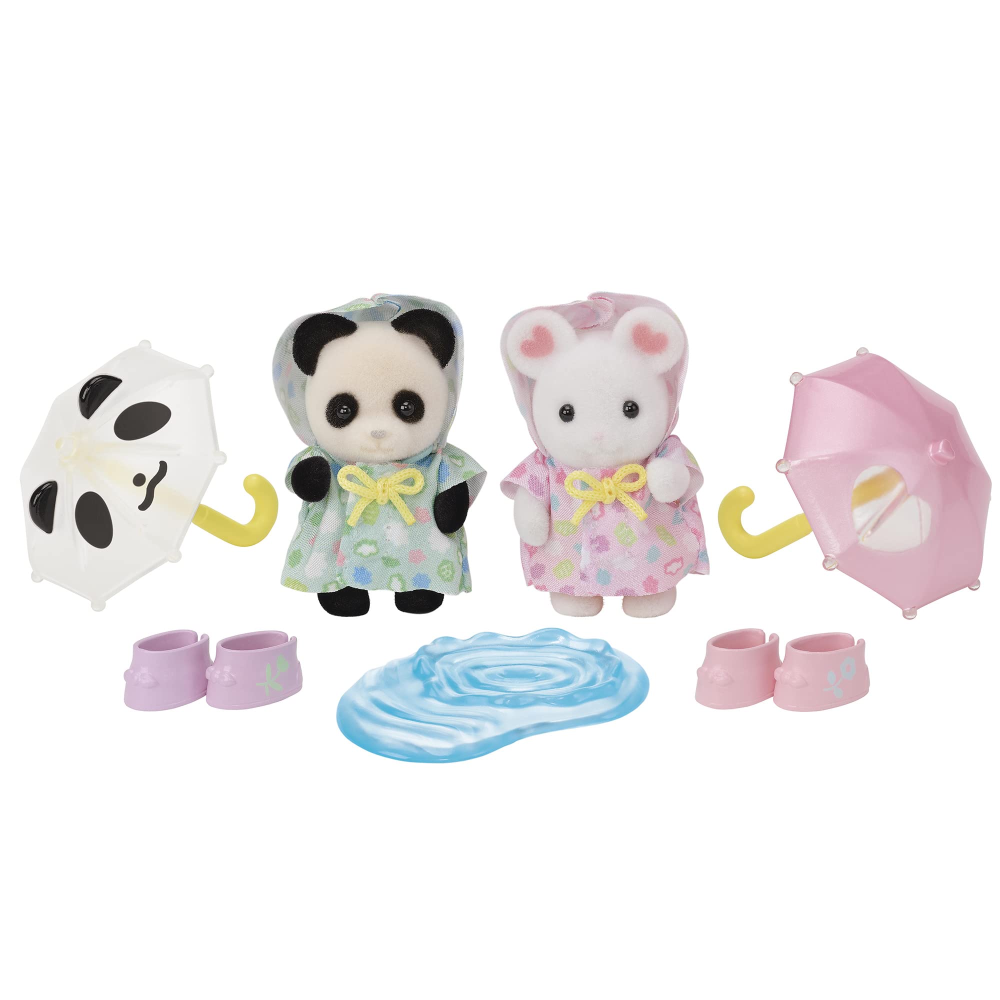 Epoch Sylvanian Families Dollhouse: Rain Play Nakayoshi Baby Set S-74 for 3 Years and Up- Japan Figure Store - #1 Bring To You The Best Japanese Goods