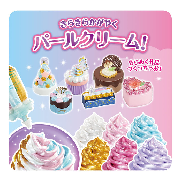 Epoch Whipple Pastry Chef Toy Set: 2 Pearl Creams in Light Blue/White W-151 Age 8+- Japan Figure Store - #1 Bring To You The Best Japanese Goods