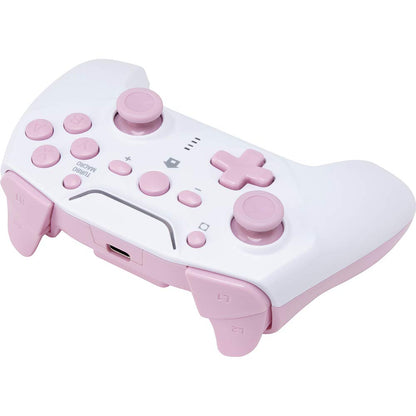 Cyber Gadget Wireless Gyro Controller - Switch White X Pink Fire/Rear Button- Japan Figure Store - #1 Bring To You The Best Japanese Goods