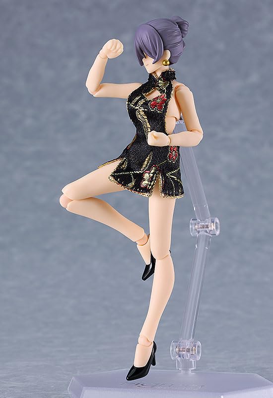 Max Factory Figma Mika Black China Dress Miniskirt Figure- Japan Figure Store - #1 Bring To You The Best Japanese Goods