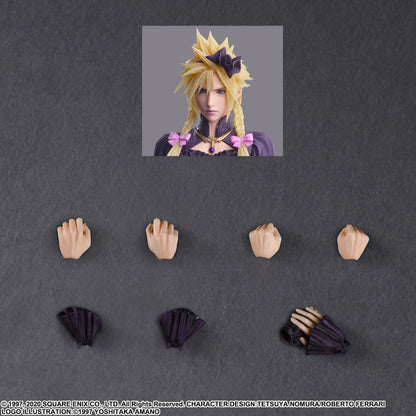 Square Enix Final Fantasy VII Remake Play Arts Kai Cloud Strife Dress Ver - Painted Action Figure- Japan Figure Store - #1 Bring To You The Best Japanese Goods